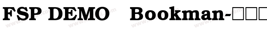 FSP DEMO   Bookman字体转换